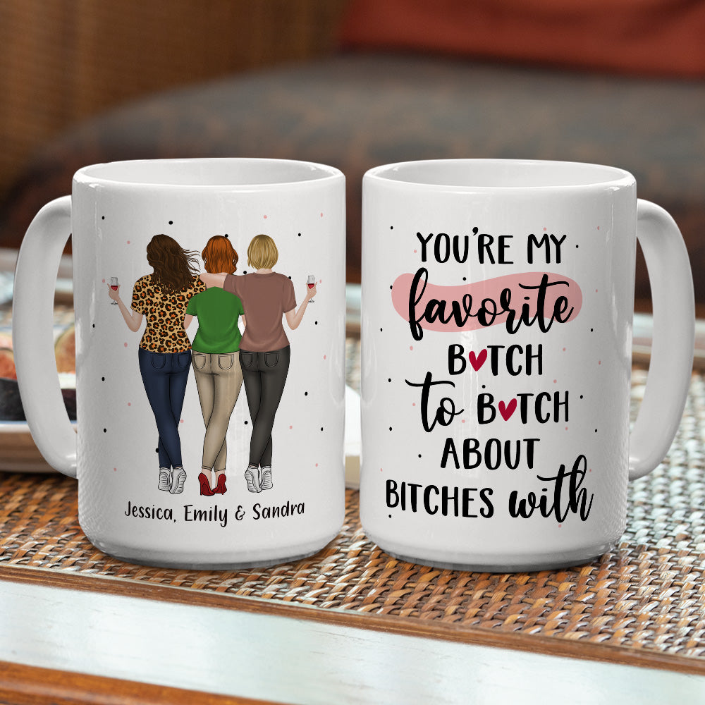Best Besties -  Personalized Custom Coffee Mug