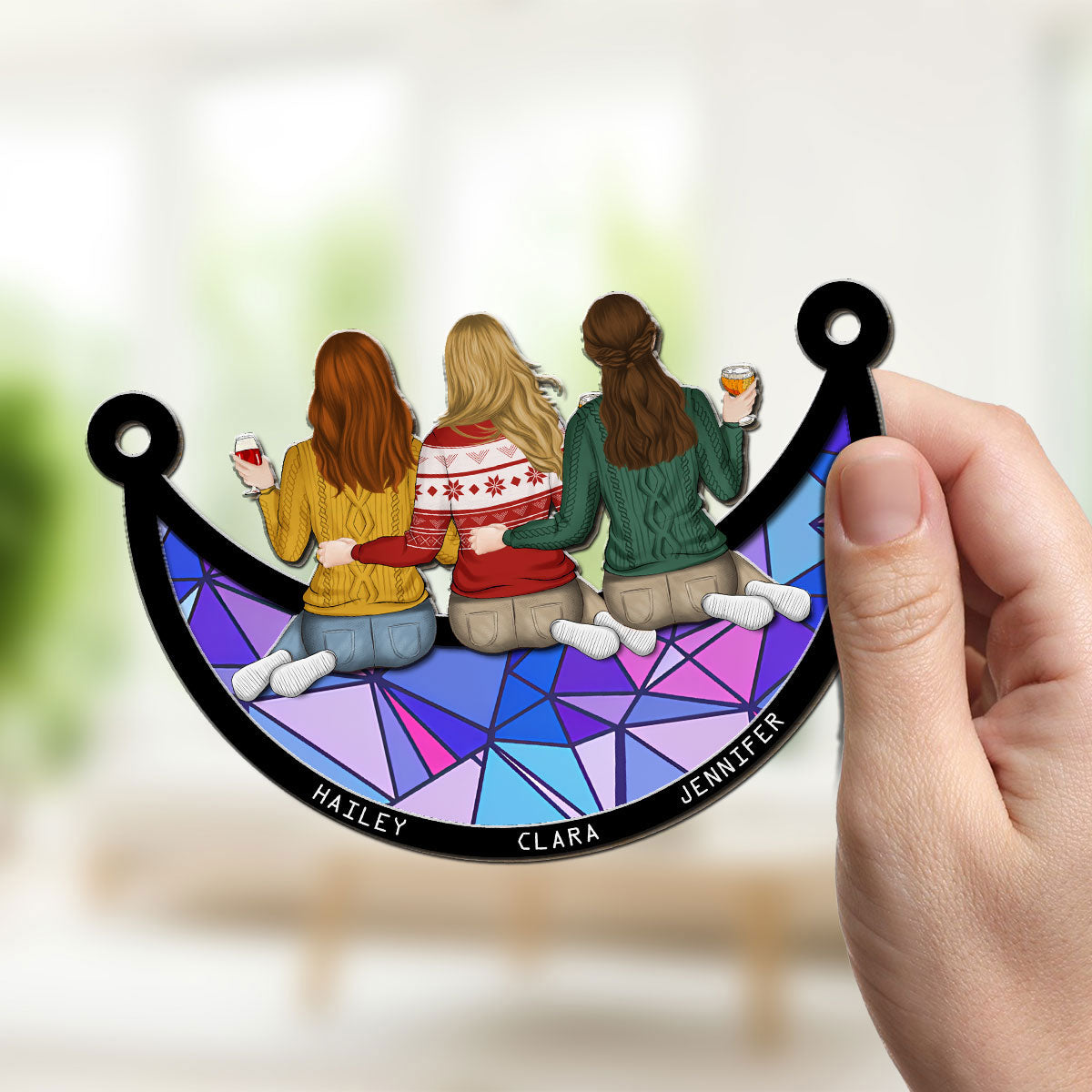 There Is No Greater Gift Than Besties - Personalized Custom Suncatcher