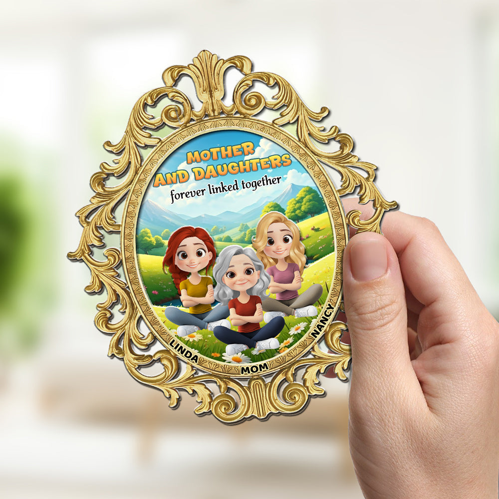 The Love Between Mother And Daughter Forever - Personalized Custom Suncatcher