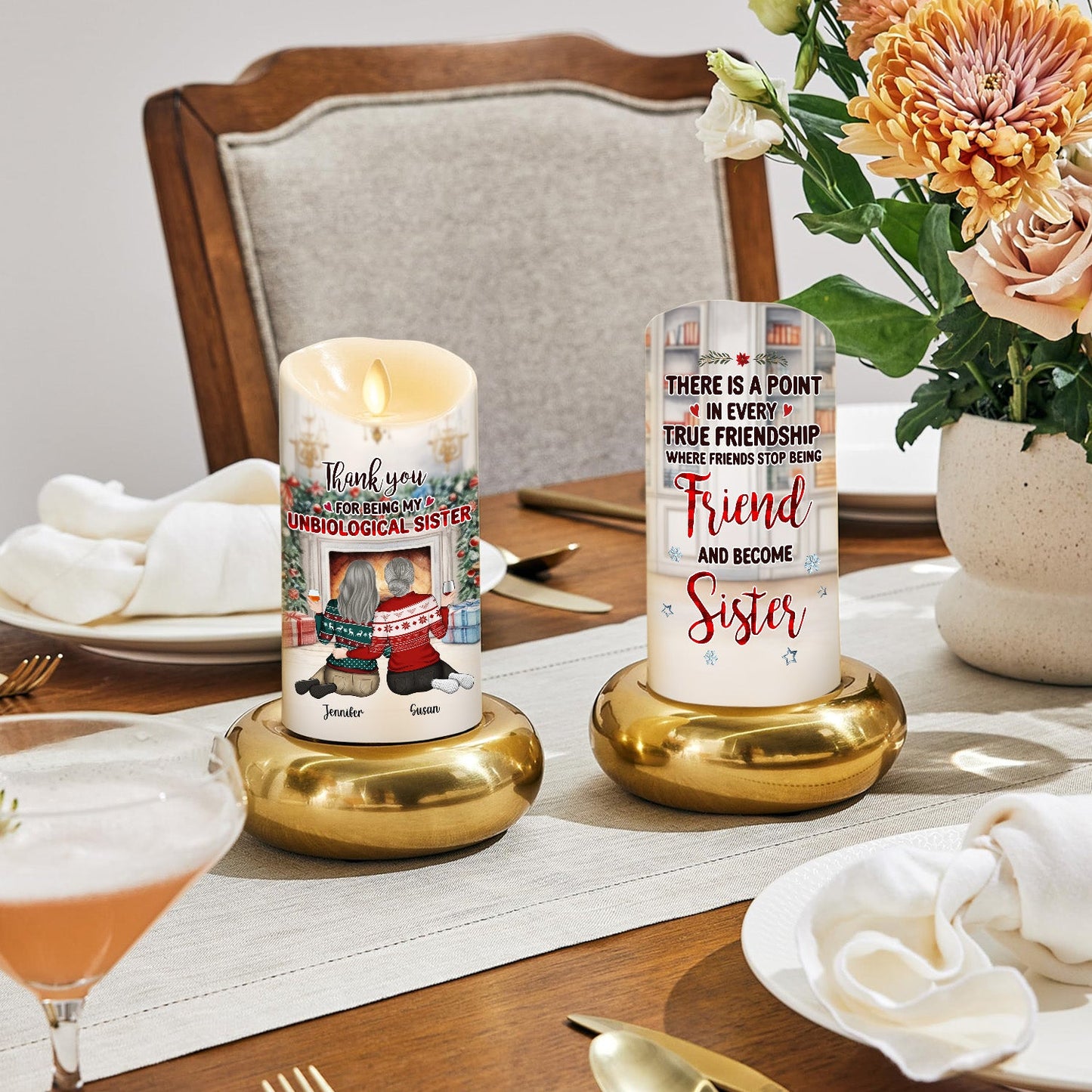 You Are My Christmas Miracle - Personalized Custom LED Candle