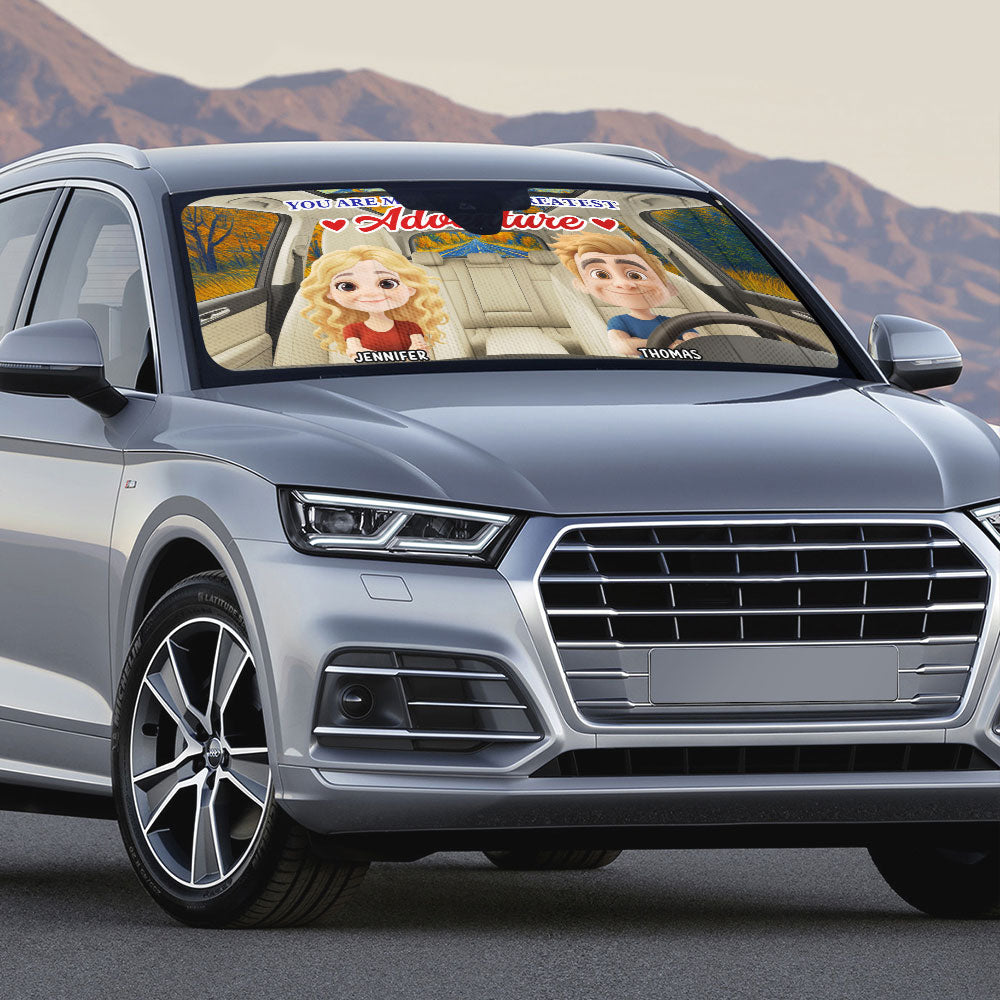 Greatest Adventure - Personalized Custom Car Sunshade