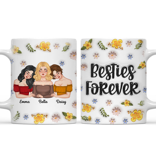 Sweets Friendship - Personalized Custom 3D Inflated Effect Coffee Mug