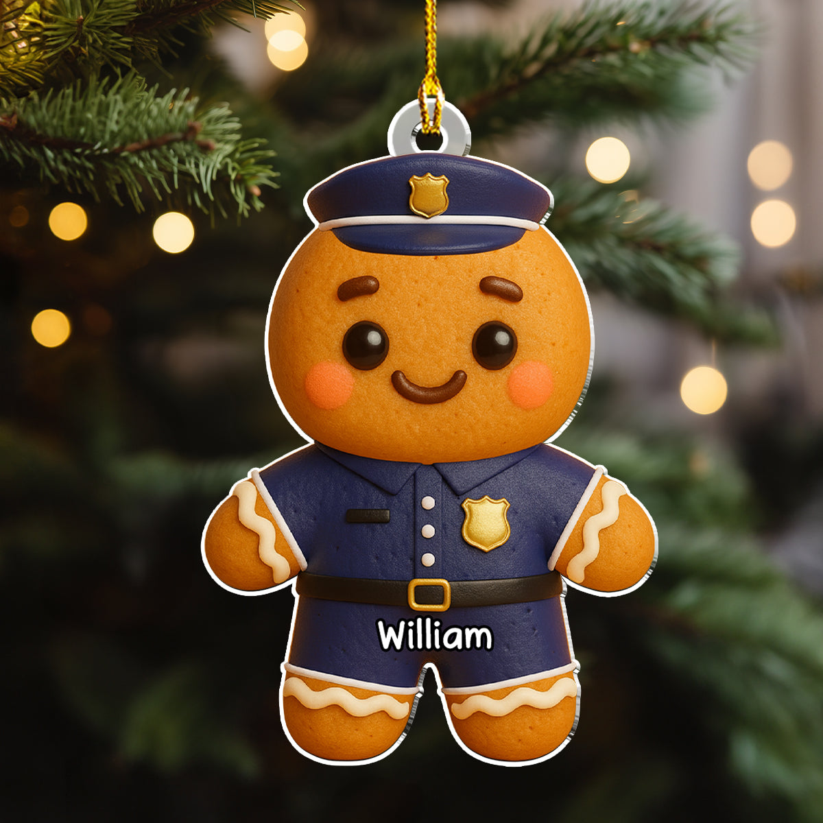 Job Gingerbread - Personalized Custom Acrylic Ornament