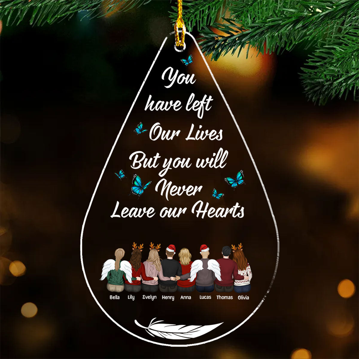 Memories Too Beautiful To Forget - Personalized Custom Acrylic Ornament