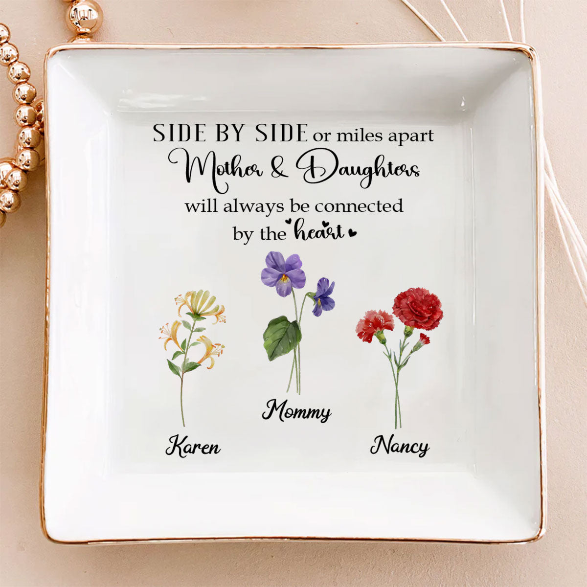 Linked Together - Personalized Custom Jewelry Dish