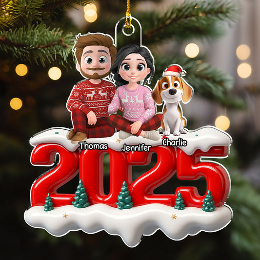 Together Forever Now - Personalized Custom 3D Effect Acrylic Ornament