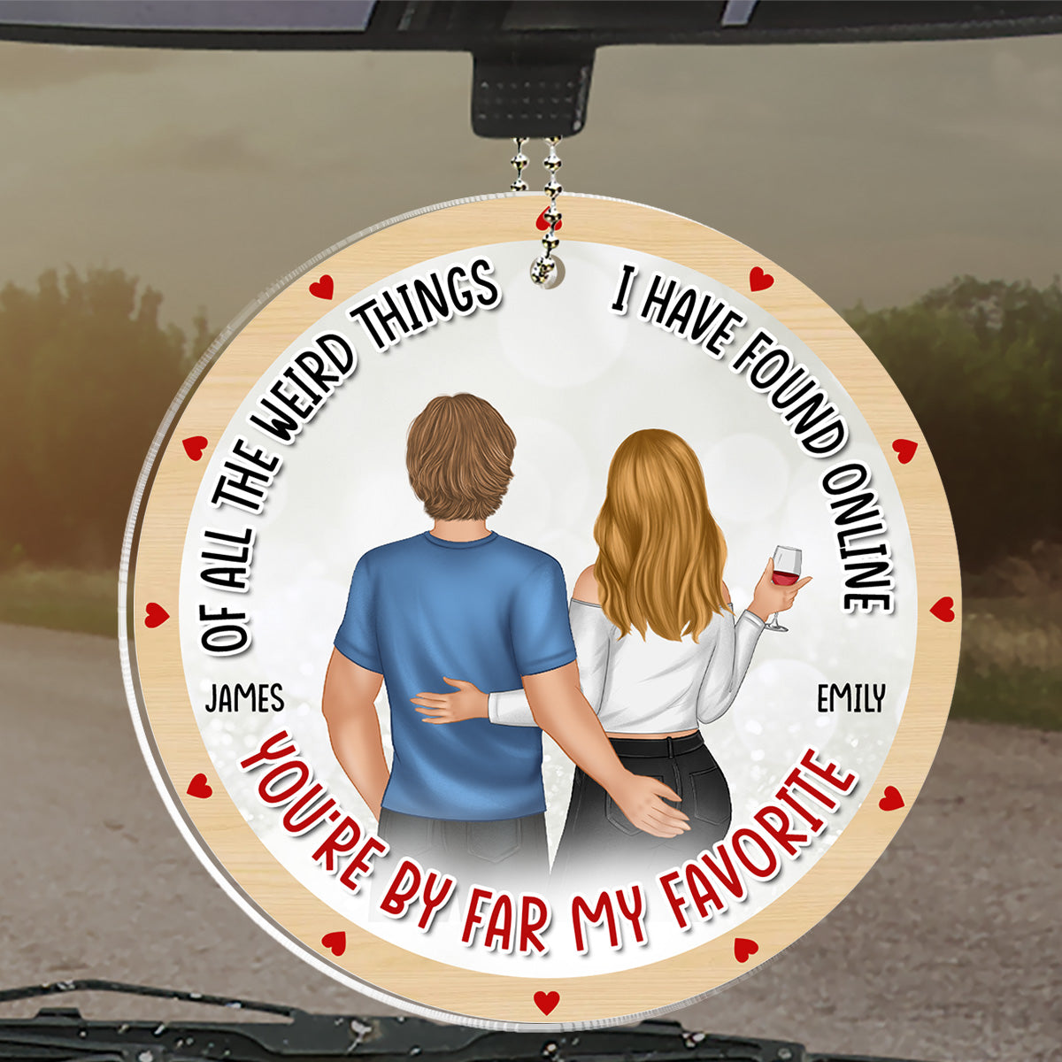 You Are My Favorite - Personalized Custom Car Ornament