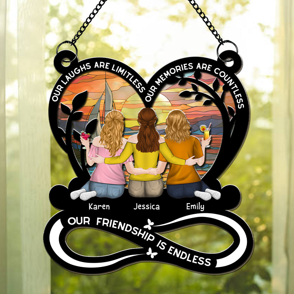 Our Laughs Are Limitless - Personalized Custom Suncatcher