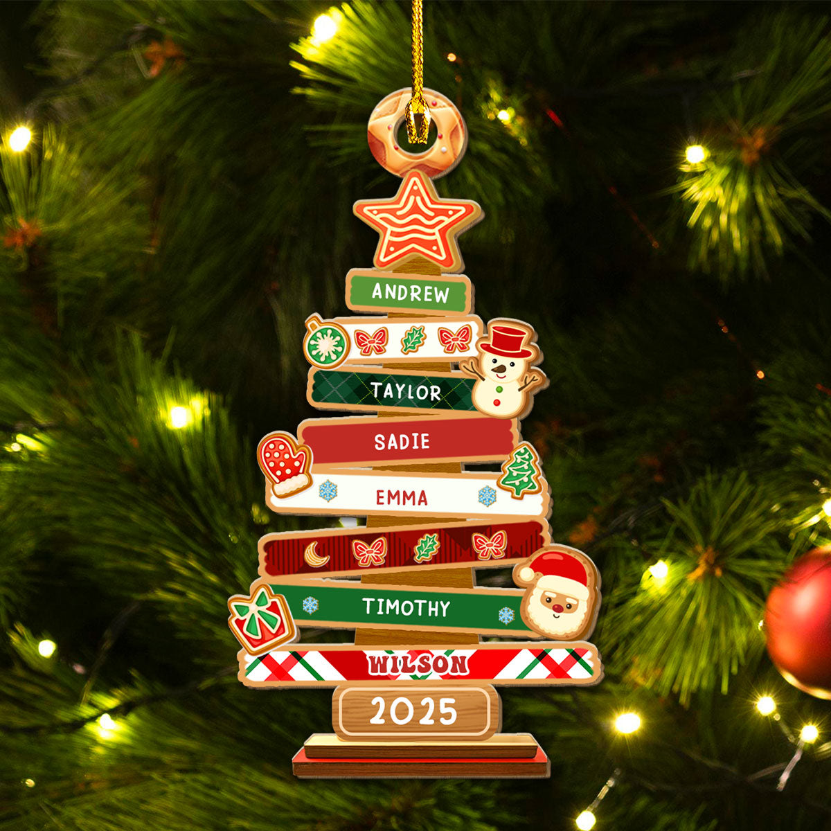 Tree Of Us - Personalized Custom Wood Ornament
