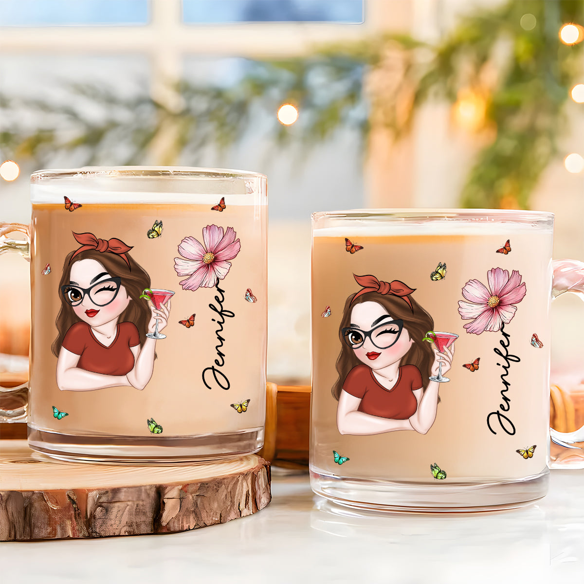 Beautiful Friend - Personalized Custom Glass Mug