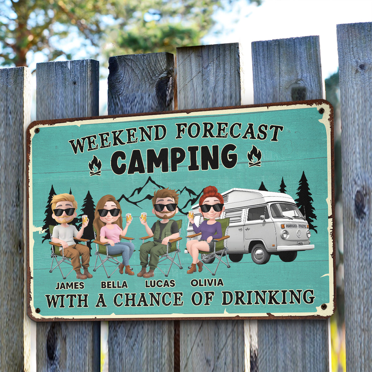 I Predict A Fun Weekend - Personalized Custom Metal Signs