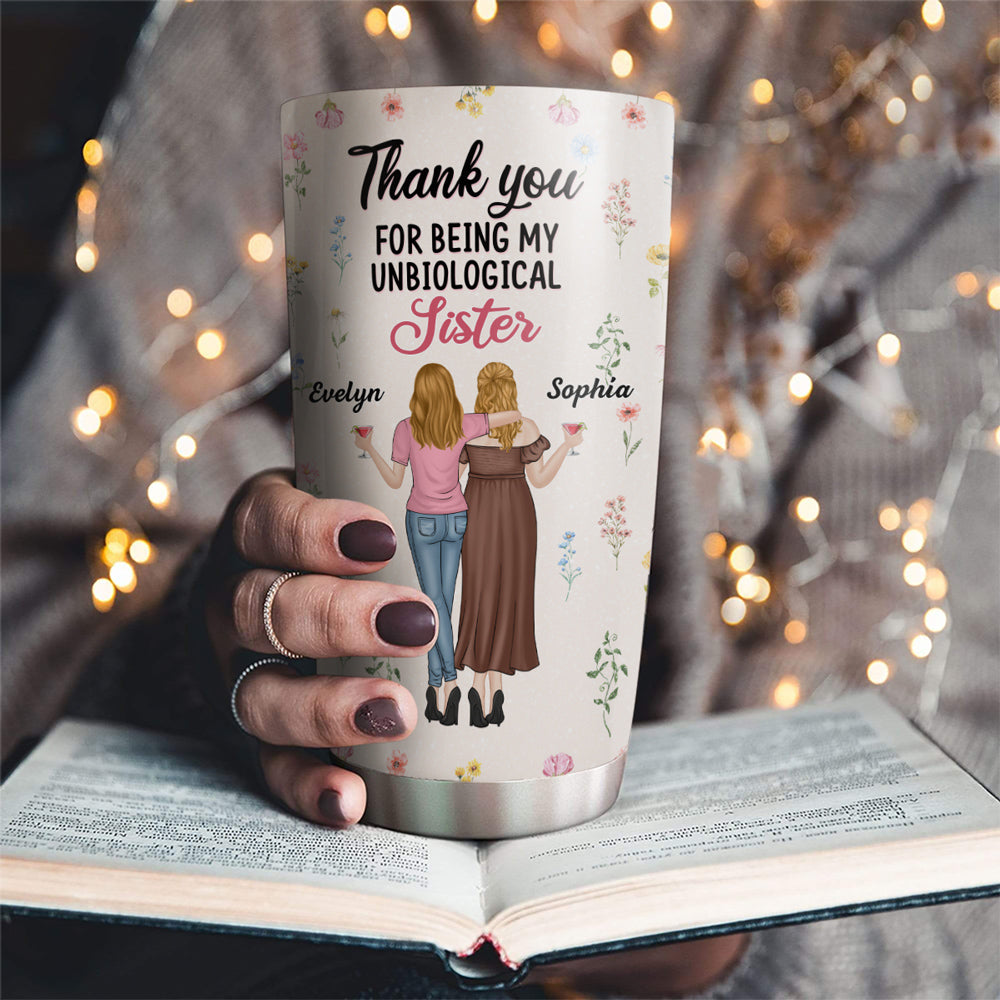 Stop Being Friend And Become Sister - Personalized Custom Tumbler