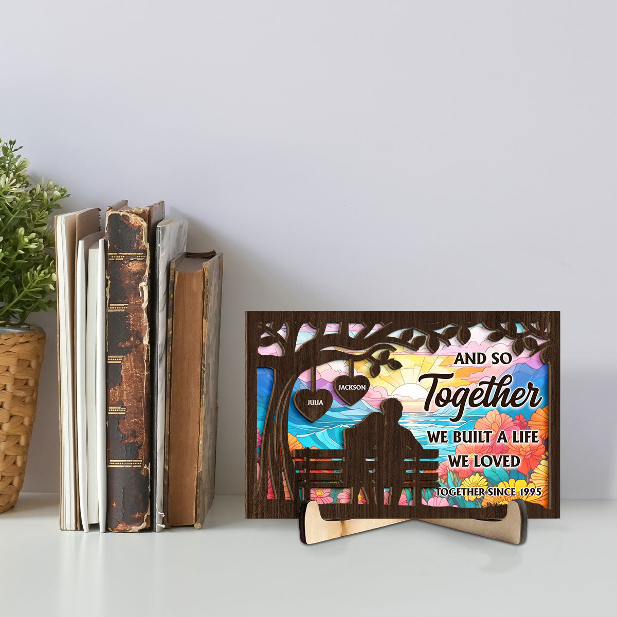 Built A Life - Personalized Custom Wooden Plaque