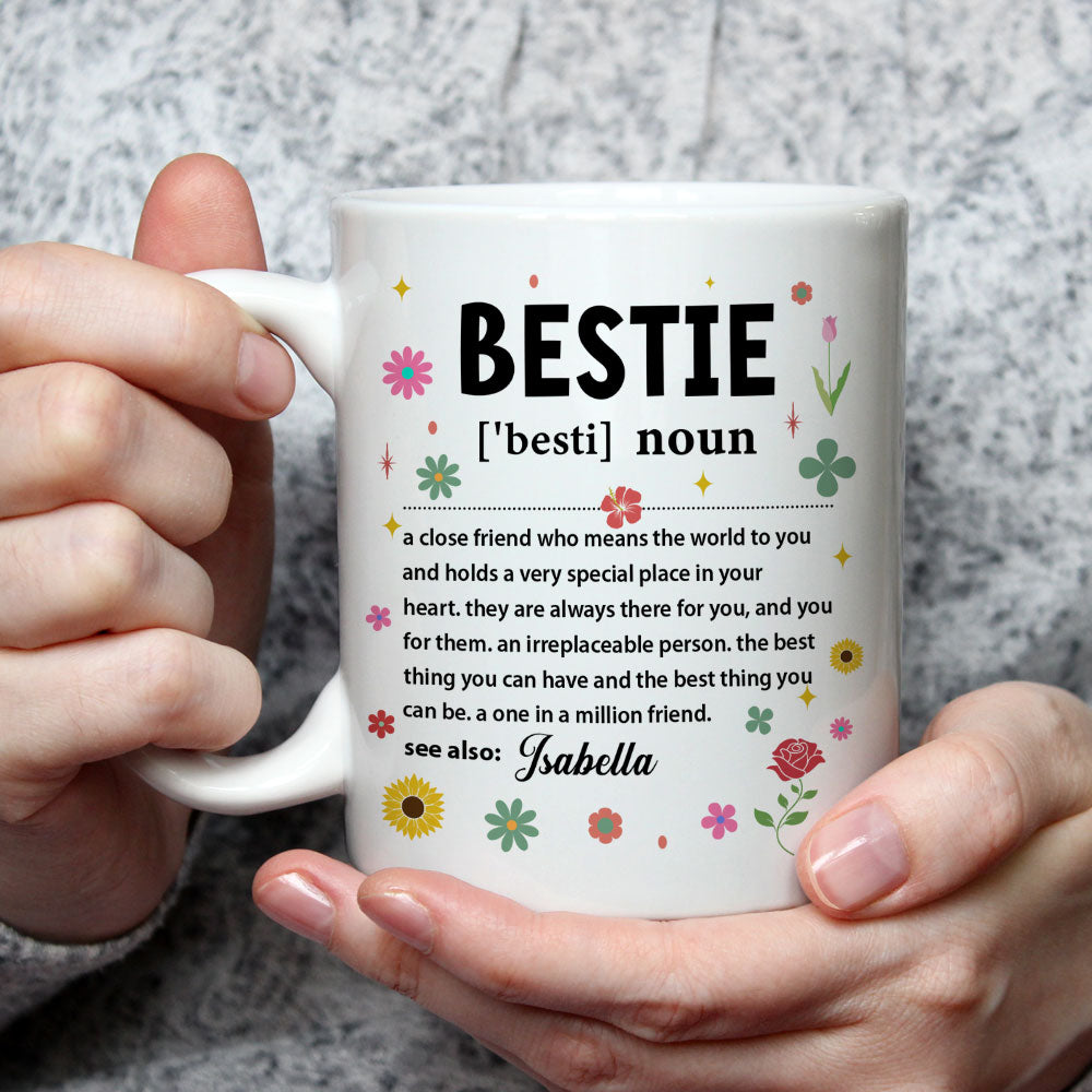 Bestie Definition - Personalized Custom Coffee Mug