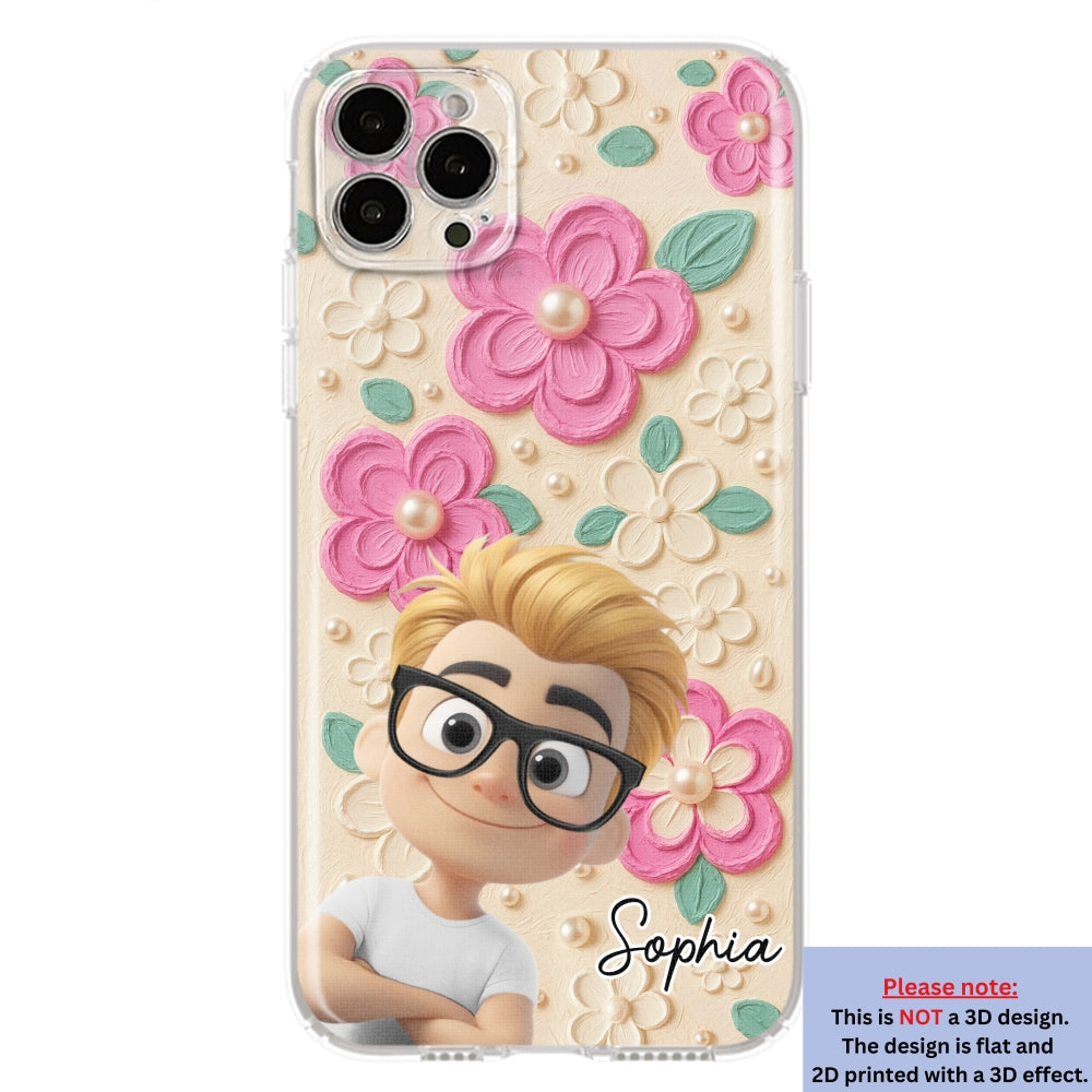 Proud Of Being Grandma - Personalized Custom 3D Effect Phone Case