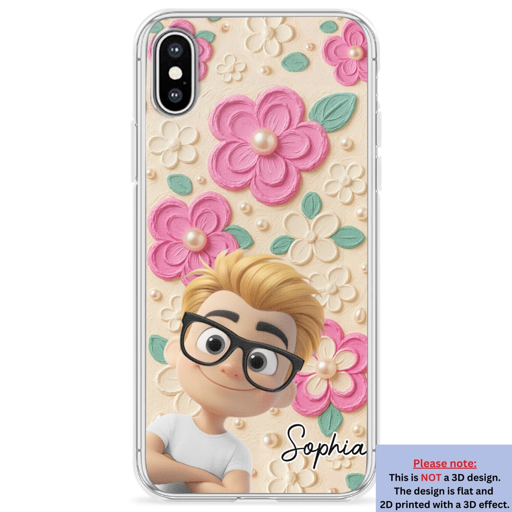 Proud Of Being Grandma - Personalized Custom 3D Effect Phone Case