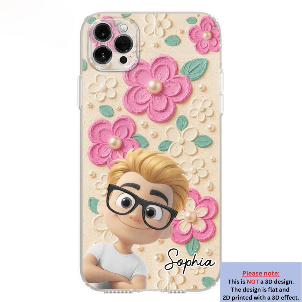 Proud Of Being Grandma - Personalized Custom 3D Effect Phone Case