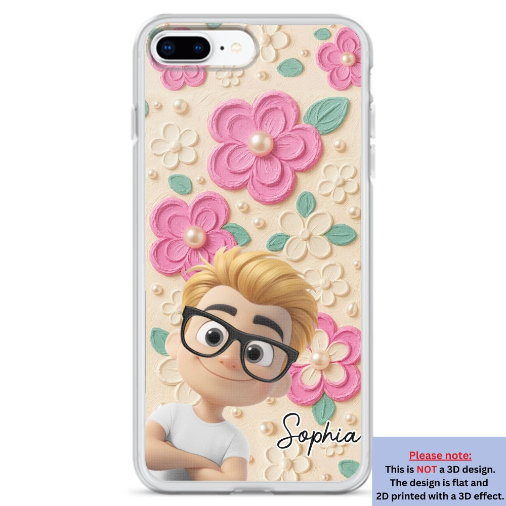 Proud Of Being Grandma - Personalized Custom 3D Effect Phone Case