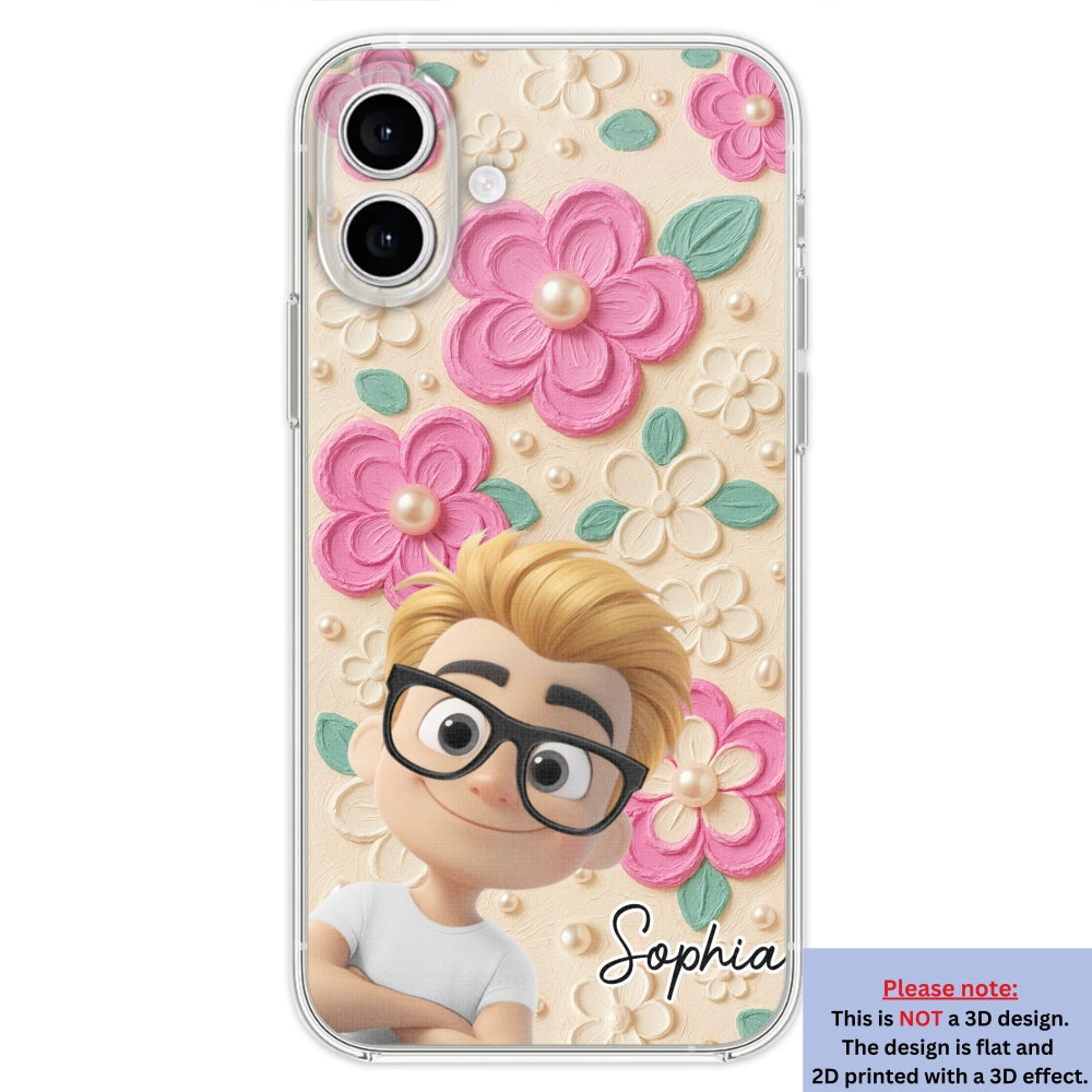 Proud Of Being Grandma - Personalized Custom 3D Effect Phone Case