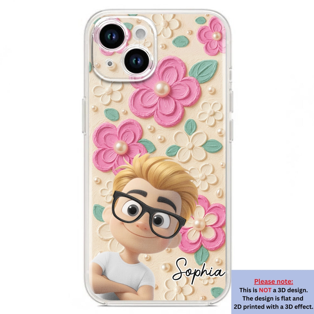 Proud Of Being Grandma - Personalized Custom 3D Effect Phone Case