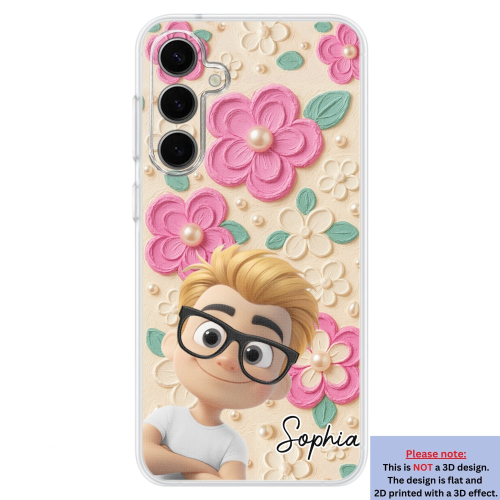 Proud Of Being Grandma - Personalized Custom 3D Effect Phone Case