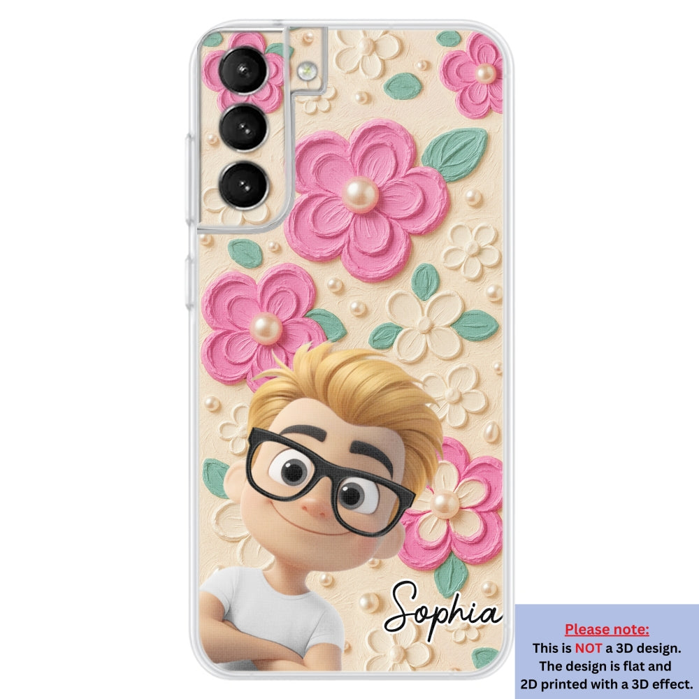 Proud Of Being Grandma - Personalized Custom 3D Effect Phone Case