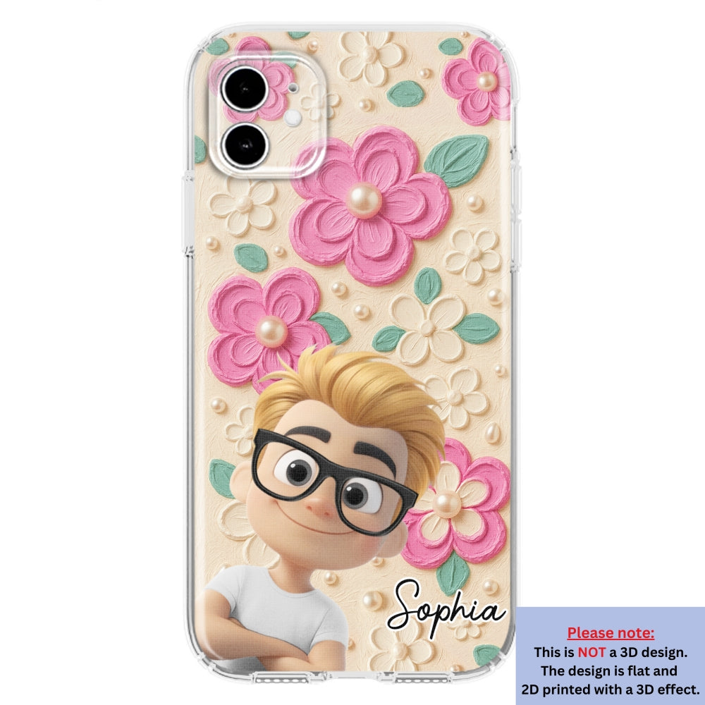 Proud Of Being Grandma - Personalized Custom 3D Effect Phone Case