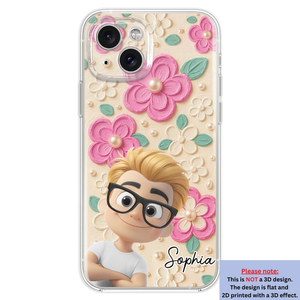 Proud Of Being Grandma - Personalized Custom 3D Effect Phone Case