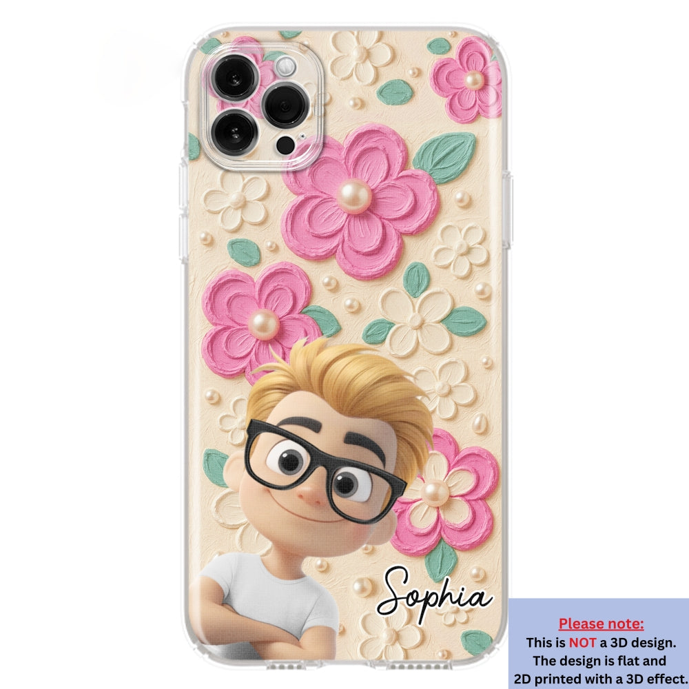Proud Of Being Grandma - Personalized Custom 3D Effect Phone Case