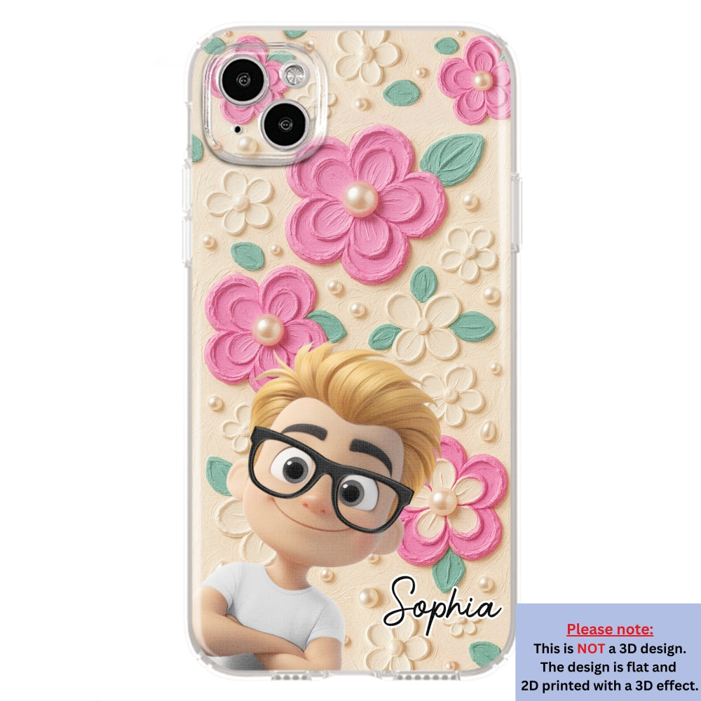 Proud Of Being Grandma - Personalized Custom 3D Effect Phone Case