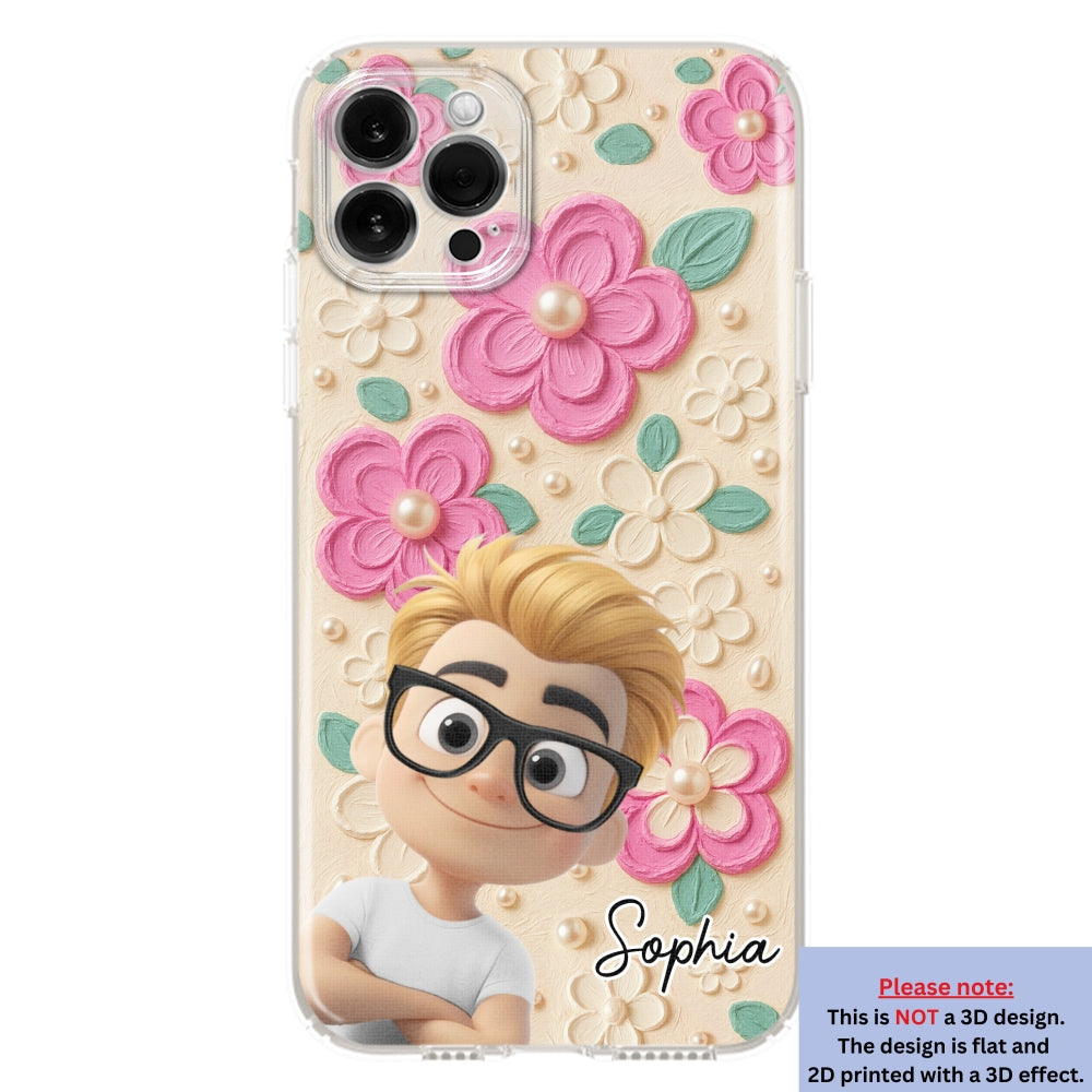 Proud Of Being Grandma - Personalized Custom 3D Effect Phone Case