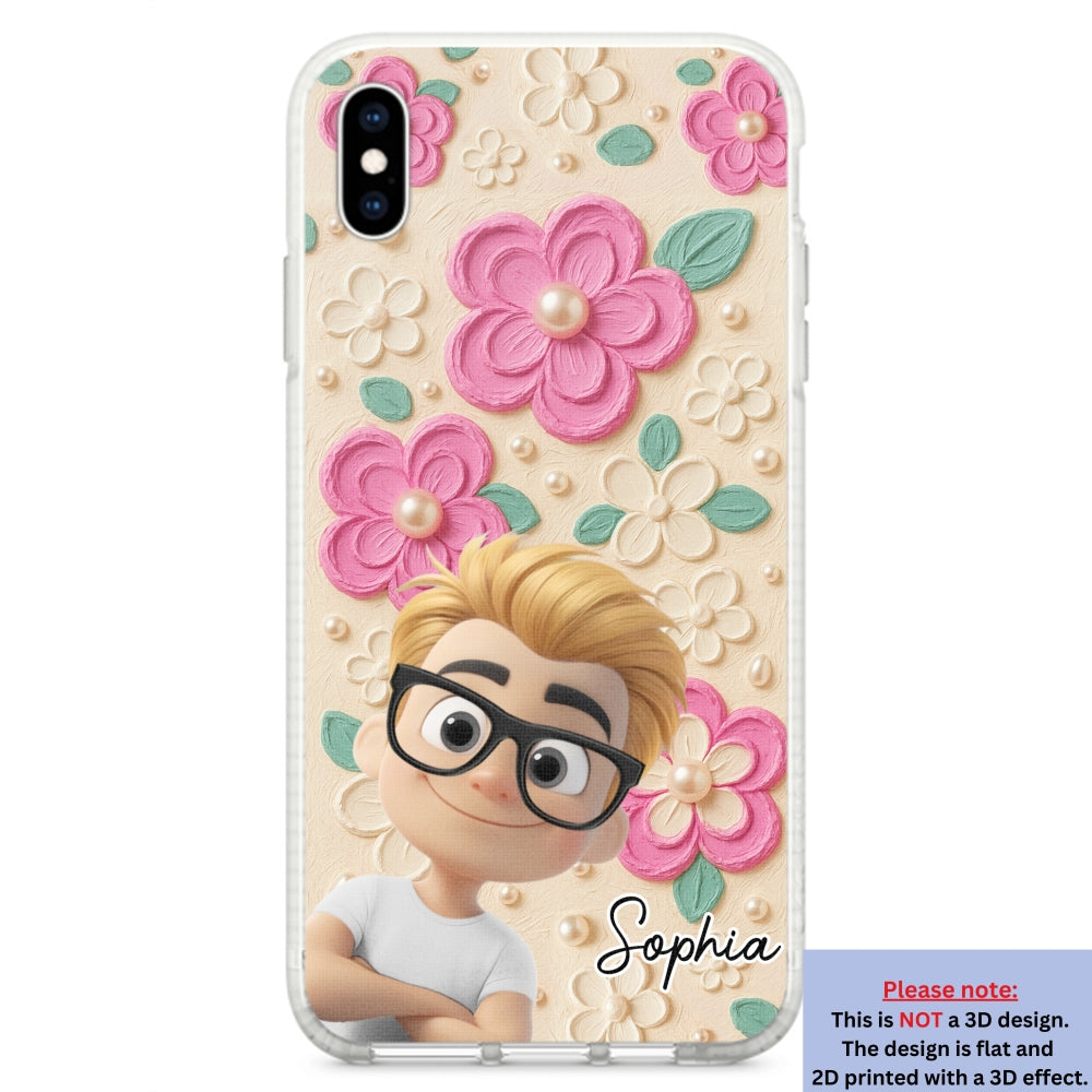 Proud Of Being Grandma - Personalized Custom 3D Effect Phone Case