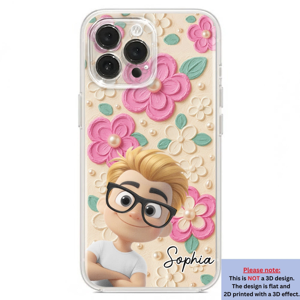 Proud Of Being Grandma - Personalized Custom 3D Effect Phone Case