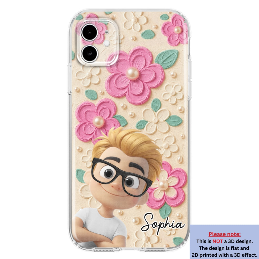 Proud Of Being Grandma - Personalized Custom 3D Effect Phone Case
