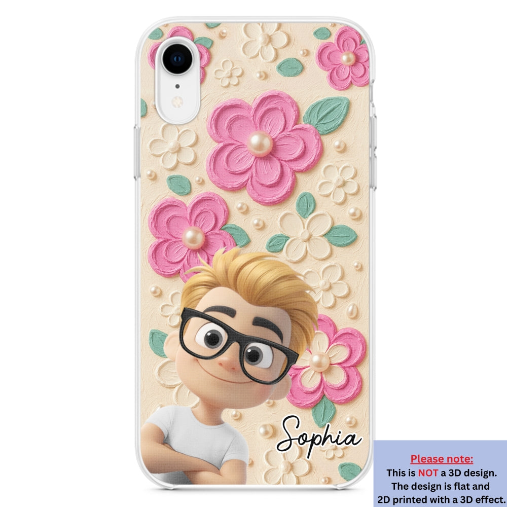 Proud Of Being Grandma - Personalized Custom 3D Effect Phone Case