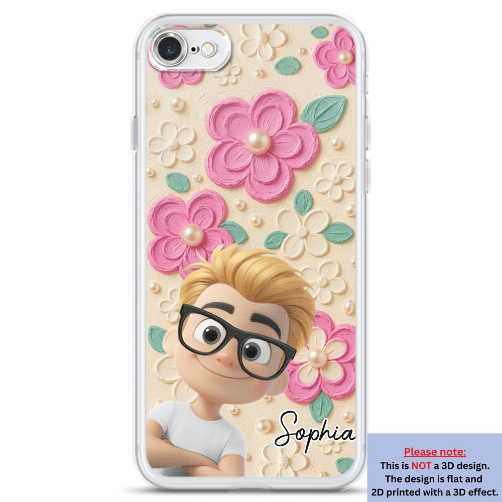 Proud Of Being Grandma - Personalized Custom 3D Effect Phone Case