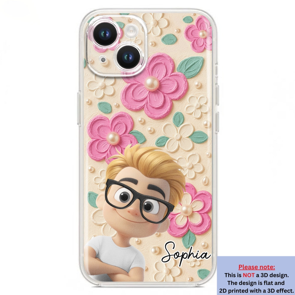 Proud Of Being Grandma - Personalized Custom 3D Effect Phone Case