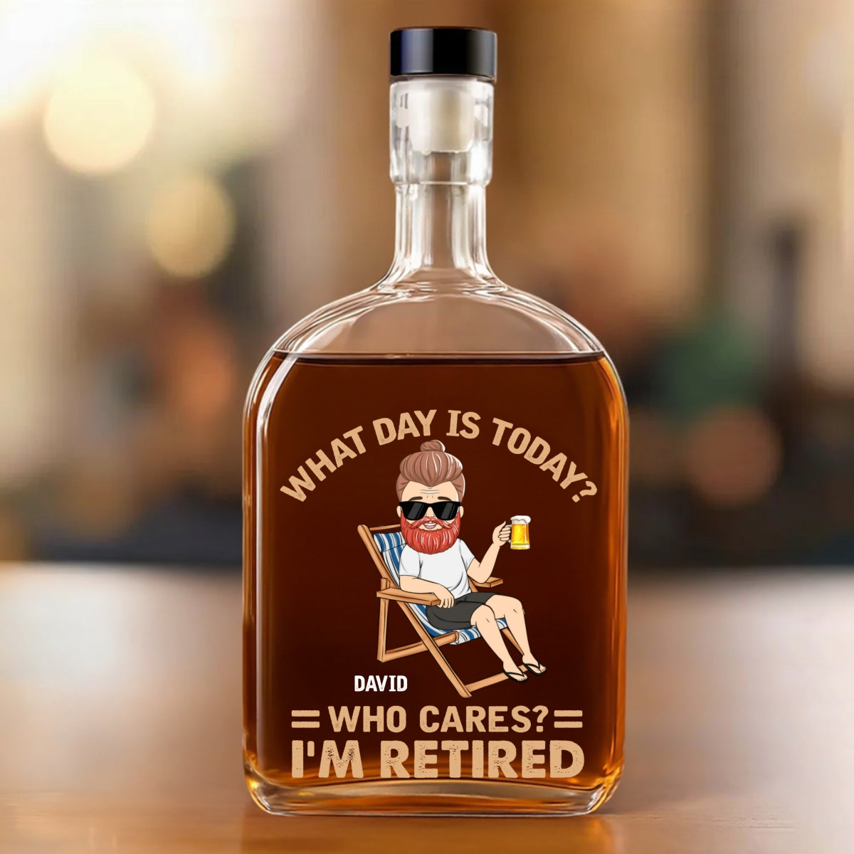 What Day Is Today - Personalized Custom Spirits Decanter