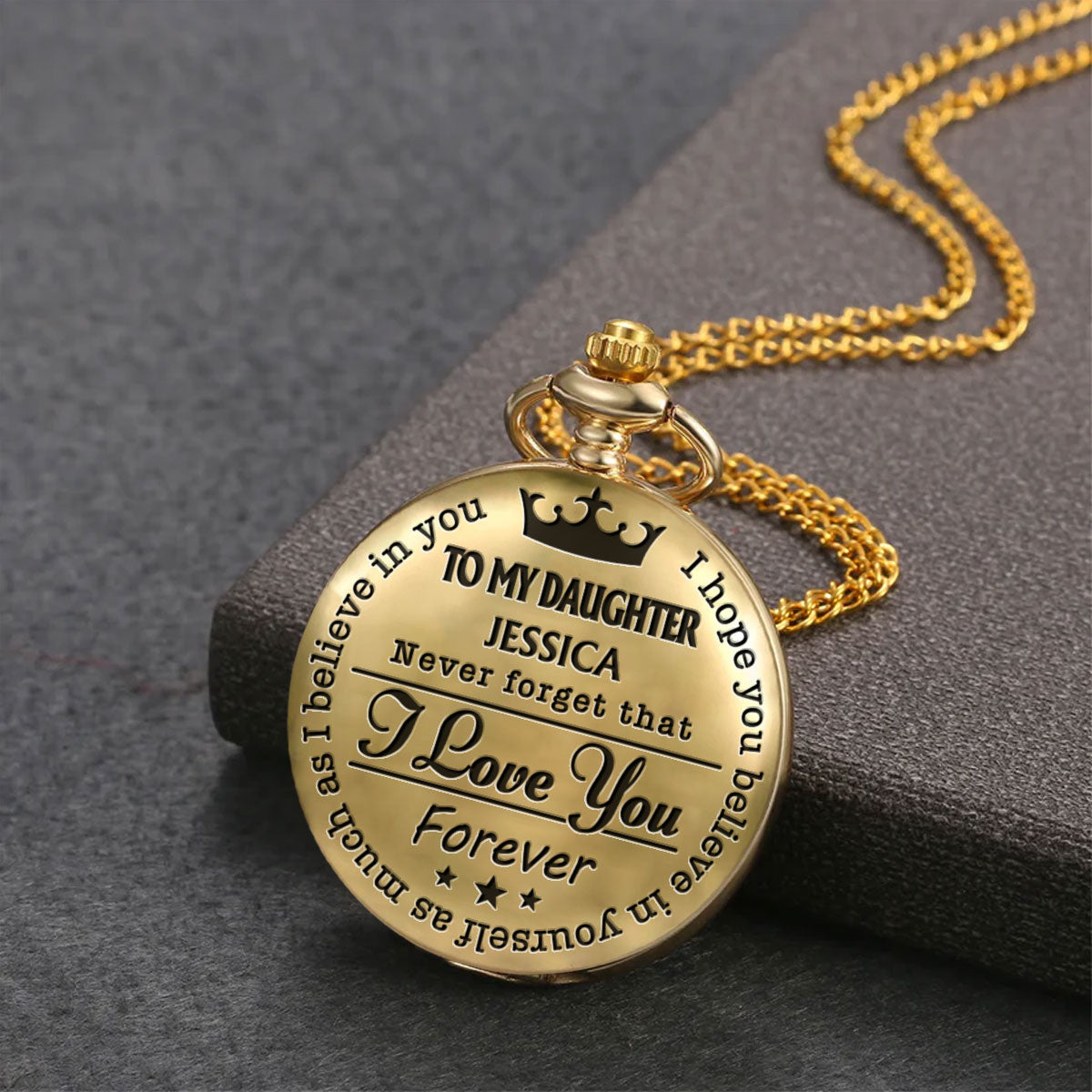 I Hope You Believe In Yourself Ver 2 - Personalized Custom Pocket Watch