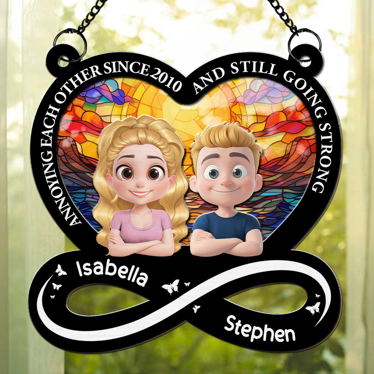 My Love For You - Personalized Custom Suncatcher