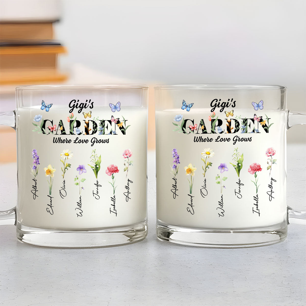 Grandma Garden - Personalized Custom Glass Mug