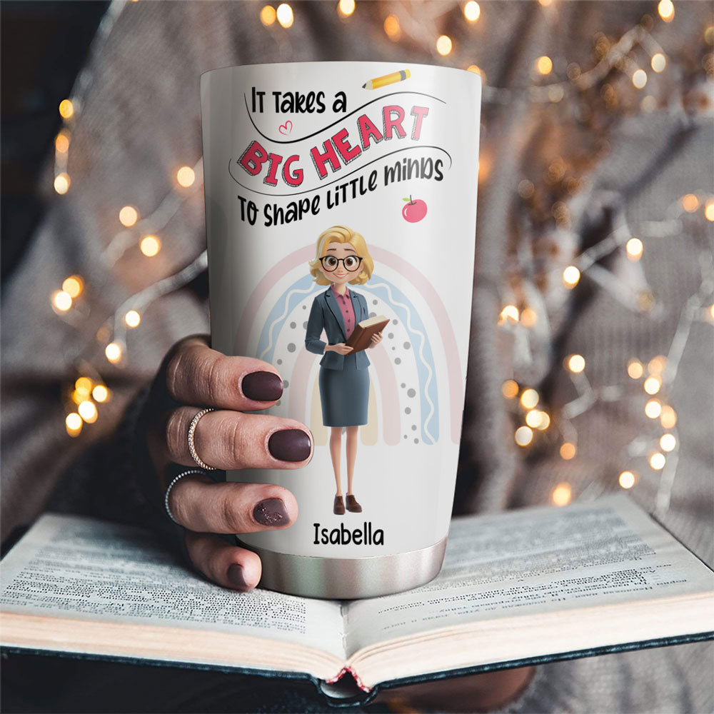 Love Grows Little Minds - Personalized Custom Tumbler