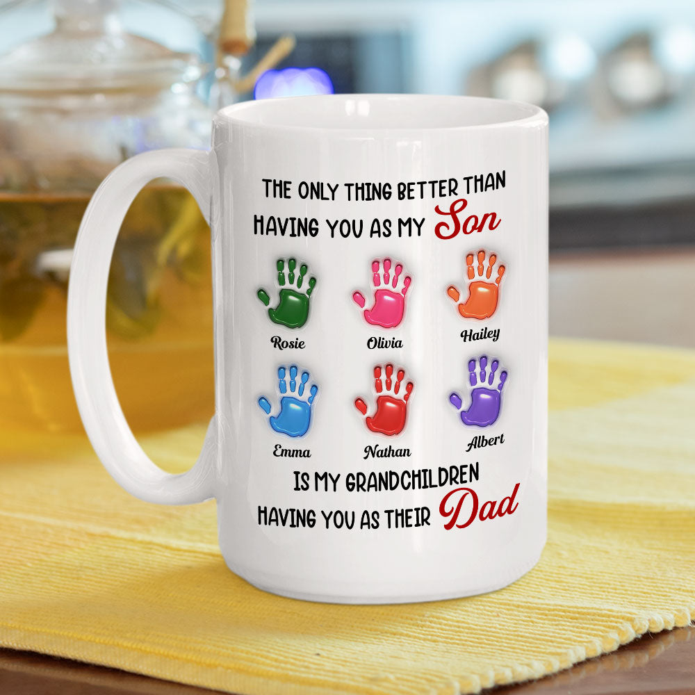 Having You As My Son - Personalized Custom 3D Inflated Effect Mug