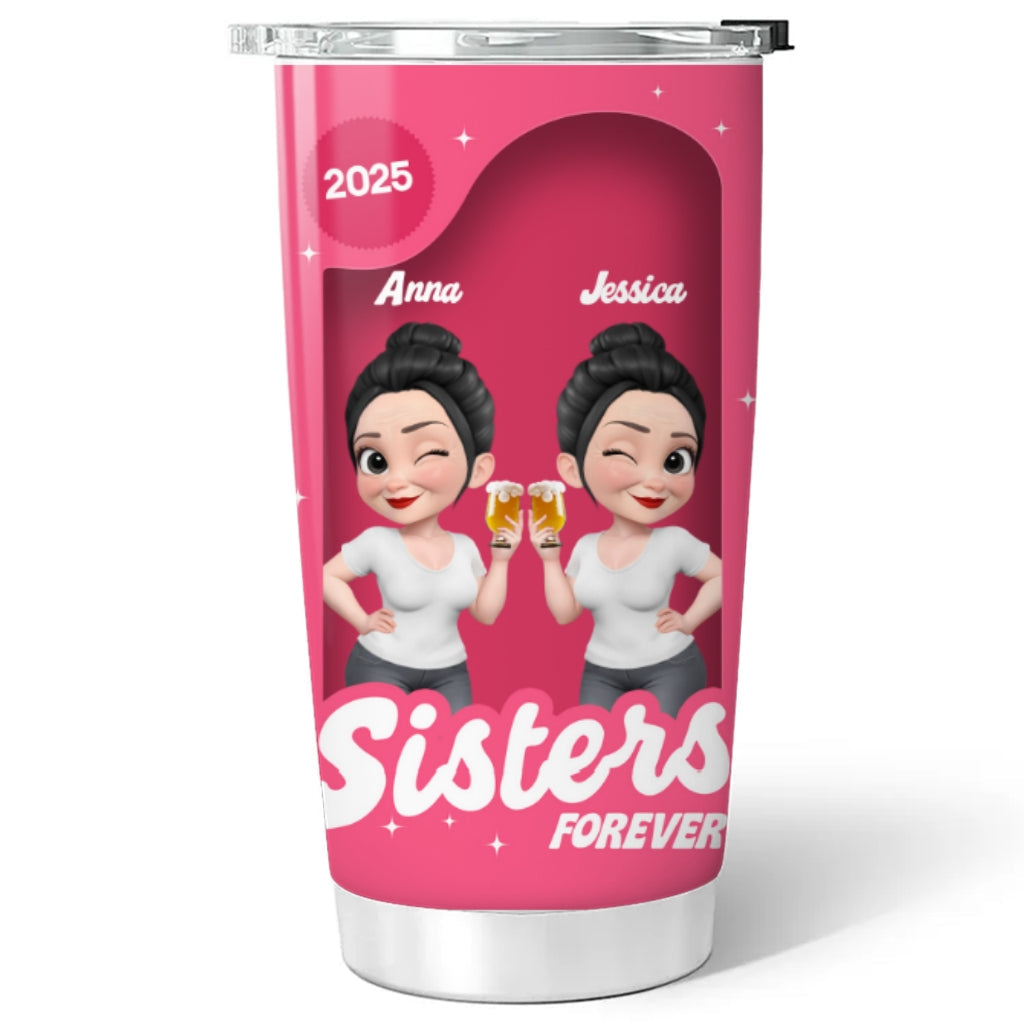 Sisters Besties Forever Box - Personalized Custom Tumbler