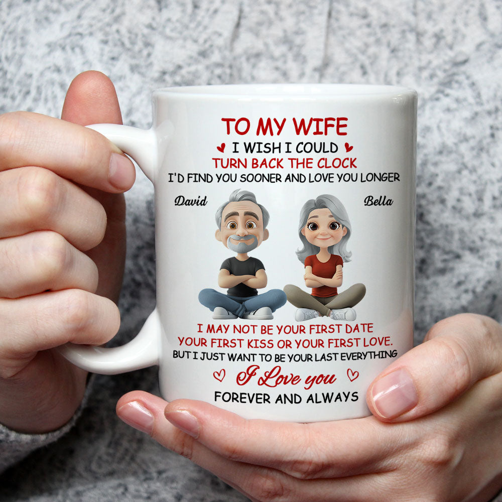 I Wish I Could Turn Back The Clock - Personalized Custom Coffee Mug