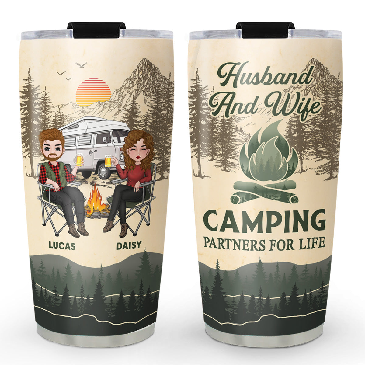 Camping Partners - Personalized Custom Tumbler