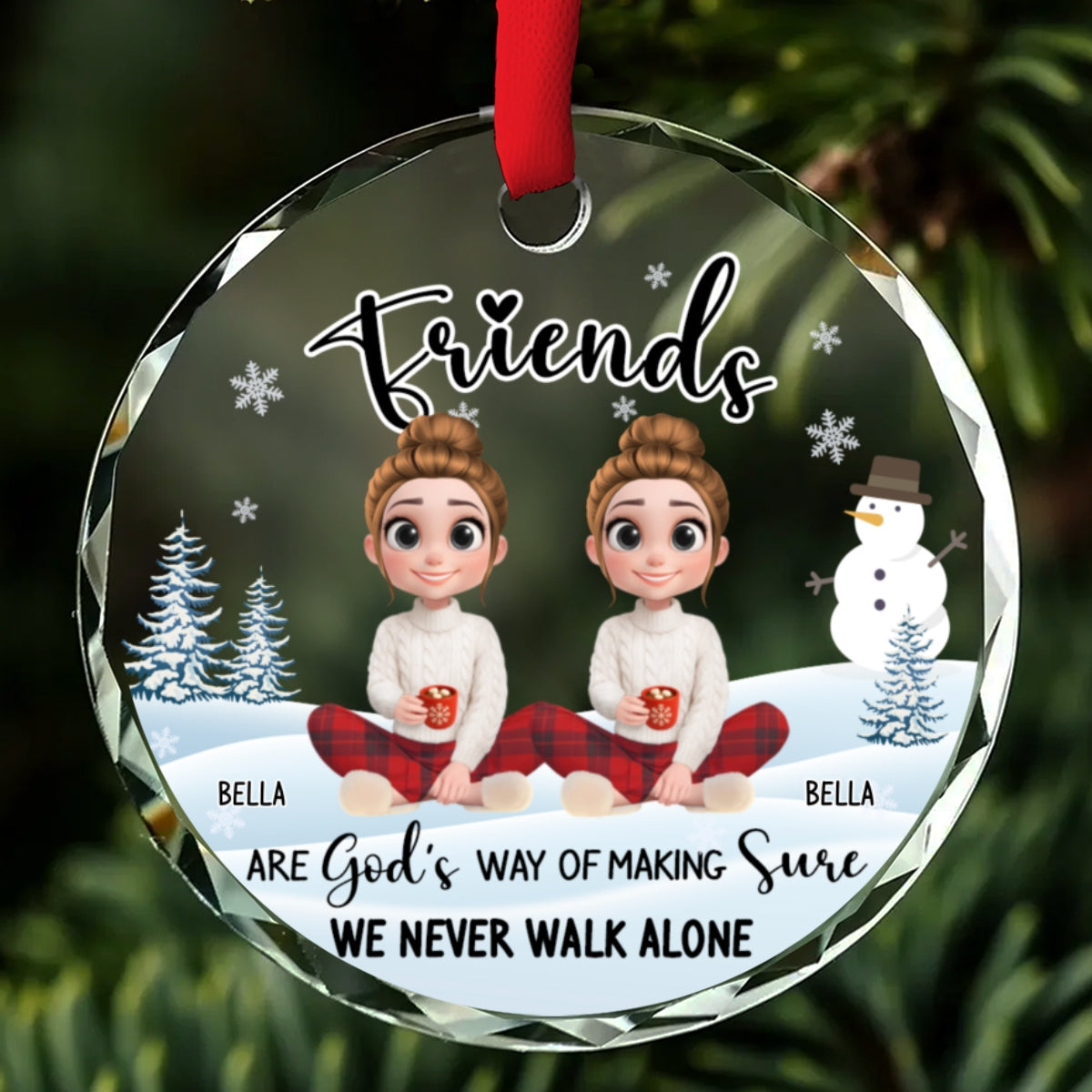 Way Of God - Personalized Custom Glass Ornament
