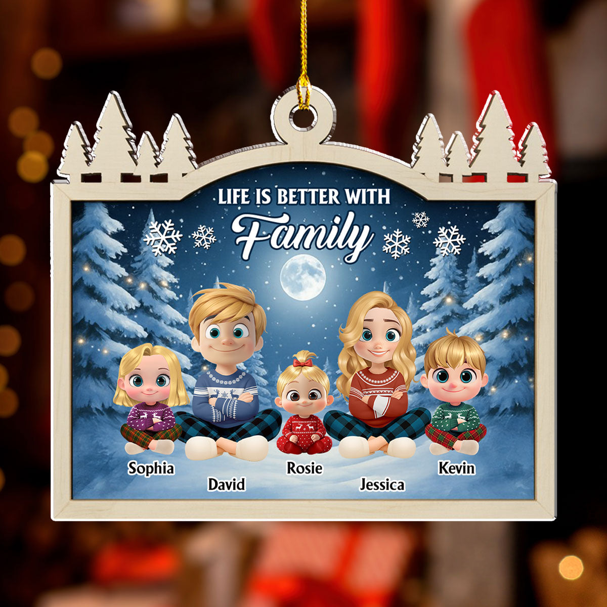 The Greatest Gift Gave Us - Personalized Custom Acrylic Ornament