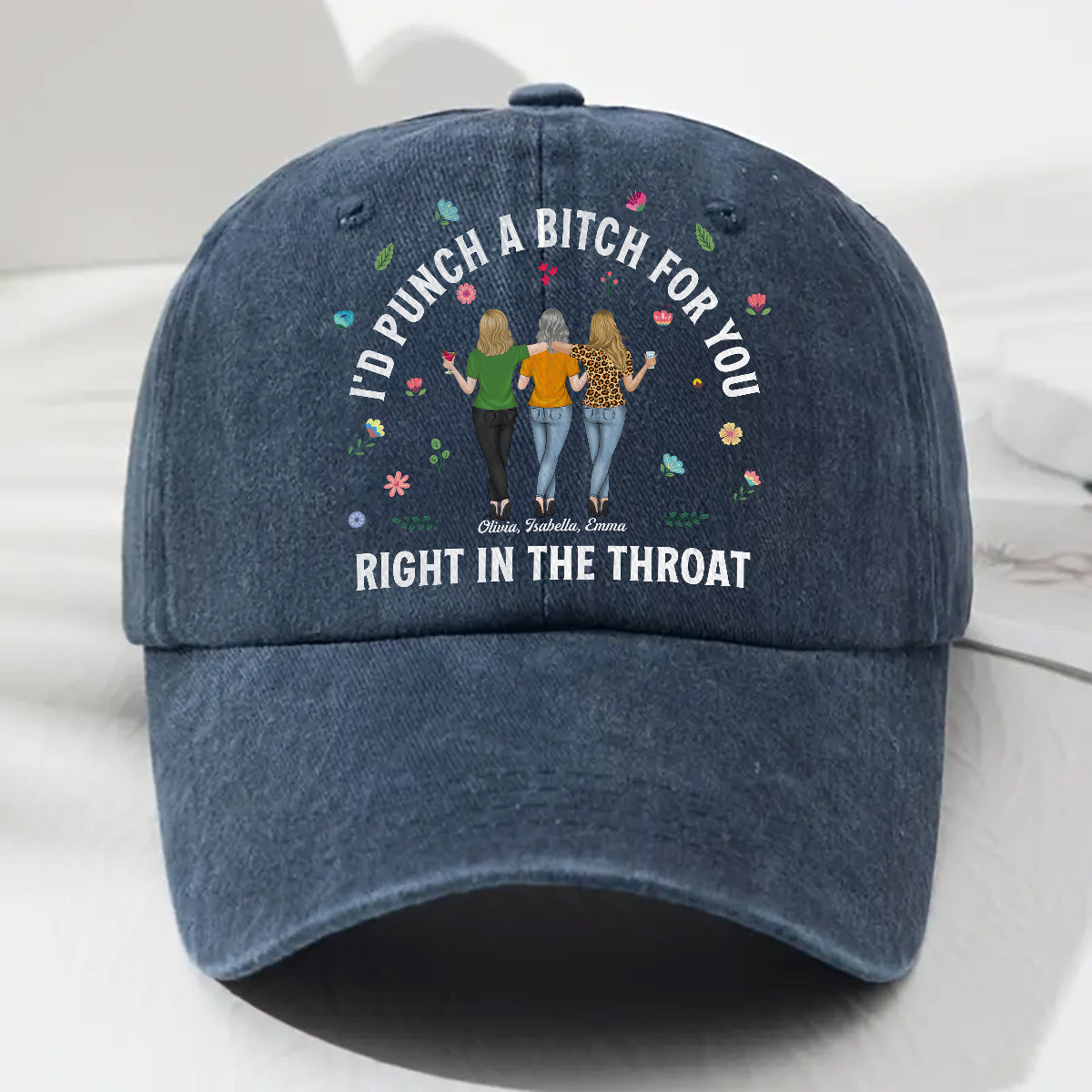 Do It For You - Personalized Custom Vintage Washed Denim Cap
