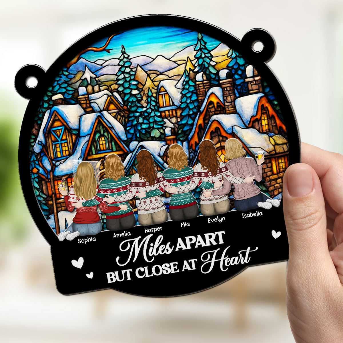 Warm Wishes From Your Bestie - Personalized Custom Suncatcher